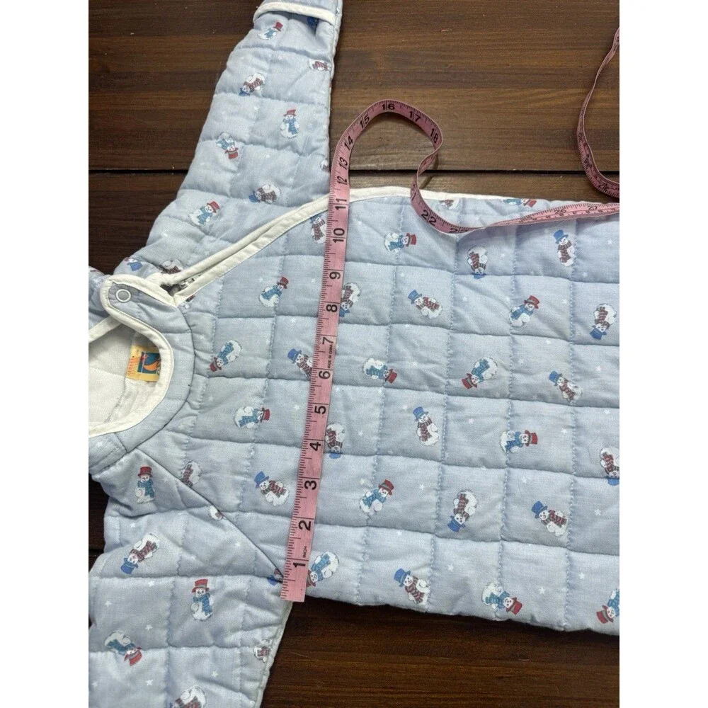 Vintage Carter's Baby Quilted Snow Suit 21-26 LBS Snowman